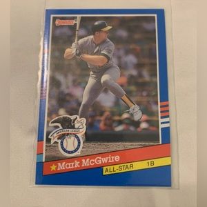 1991 Donruss baseball card-Mark McGwire